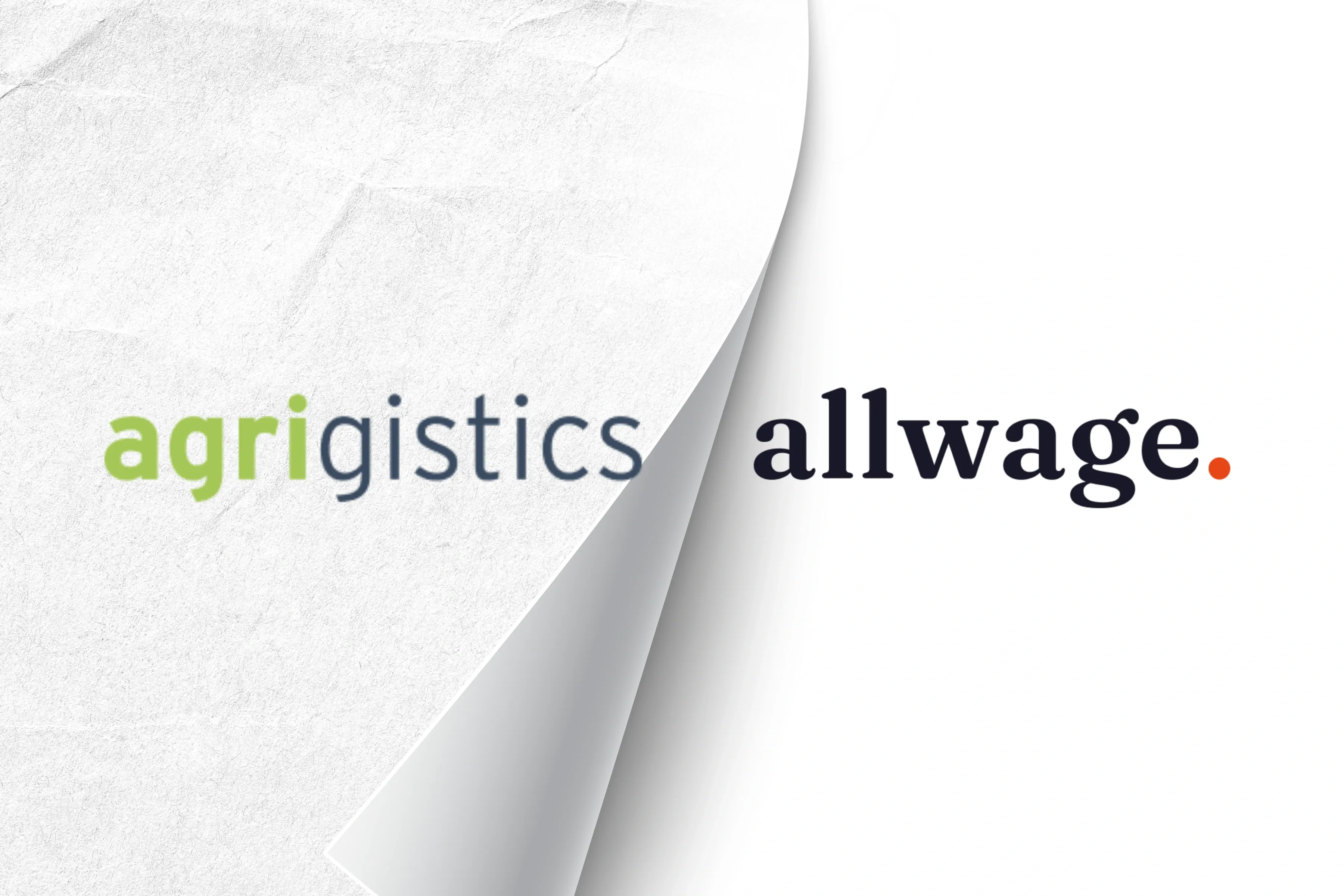 Agrigistics logo revealed as AllWage logo in rebrand announcement graphic